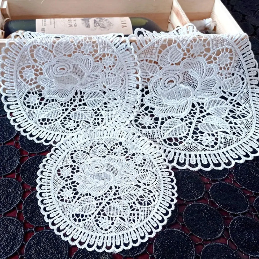 Floral Lace Crochet Table Coaster